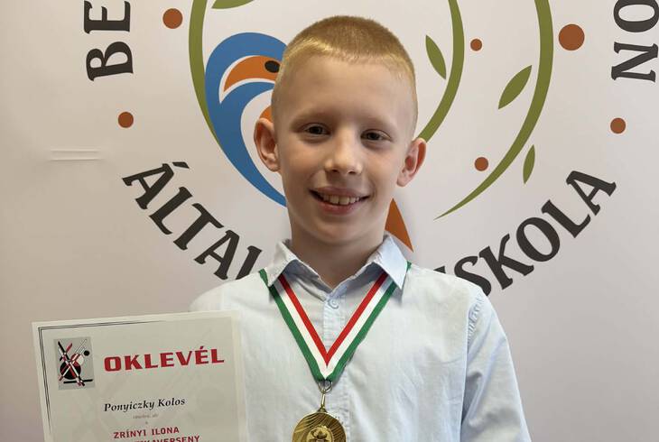 Ponyiczky Kolos dupl�zott! �jra a Zr�nyi Ilona Matematikaverseny orsz�gos d�nt�j�ben Zala v�rmegye legjobb 4. oszt�lyos matekosak�nt